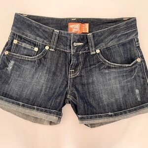 New Denim Shorts w/ Golden Shine